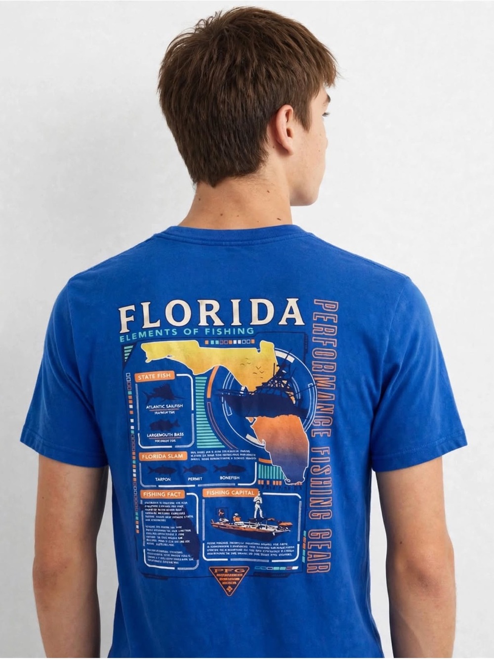 Columbia Sportswear PFG Florida fishing graphic tee Medium